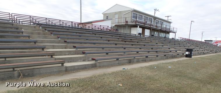 image for item F1756 (6) sections of steel covered bleachers