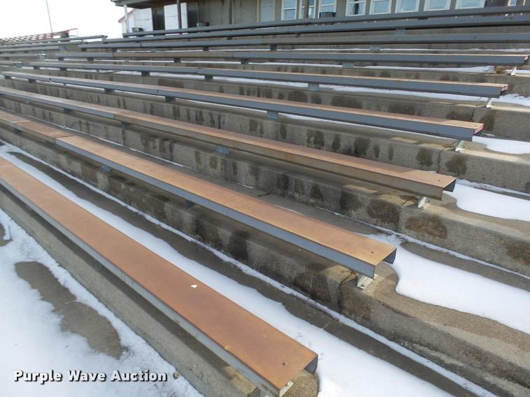 image for item F1756 (6) sections of steel covered bleachers
