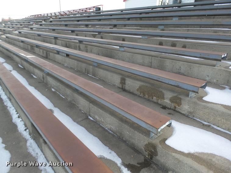 image for item F1756 (6) sections of steel covered bleachers