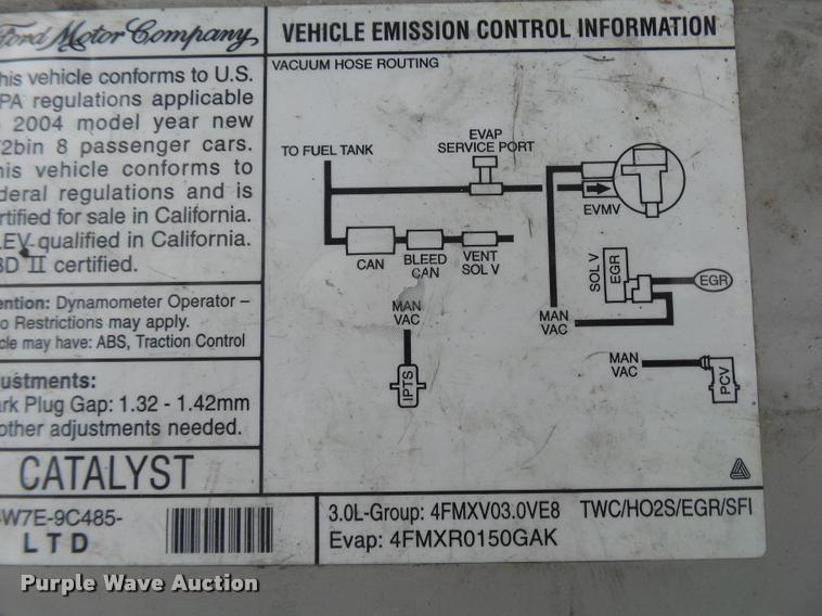 image for item K1004 2004 Ford Taurus SES