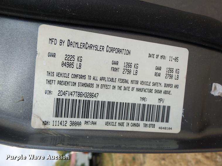 image for item K5629 2006 Dodge Magnum