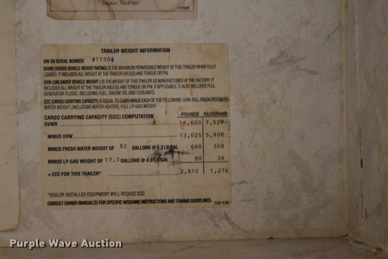 image for item L3002 2002 Carriage DS368 camper