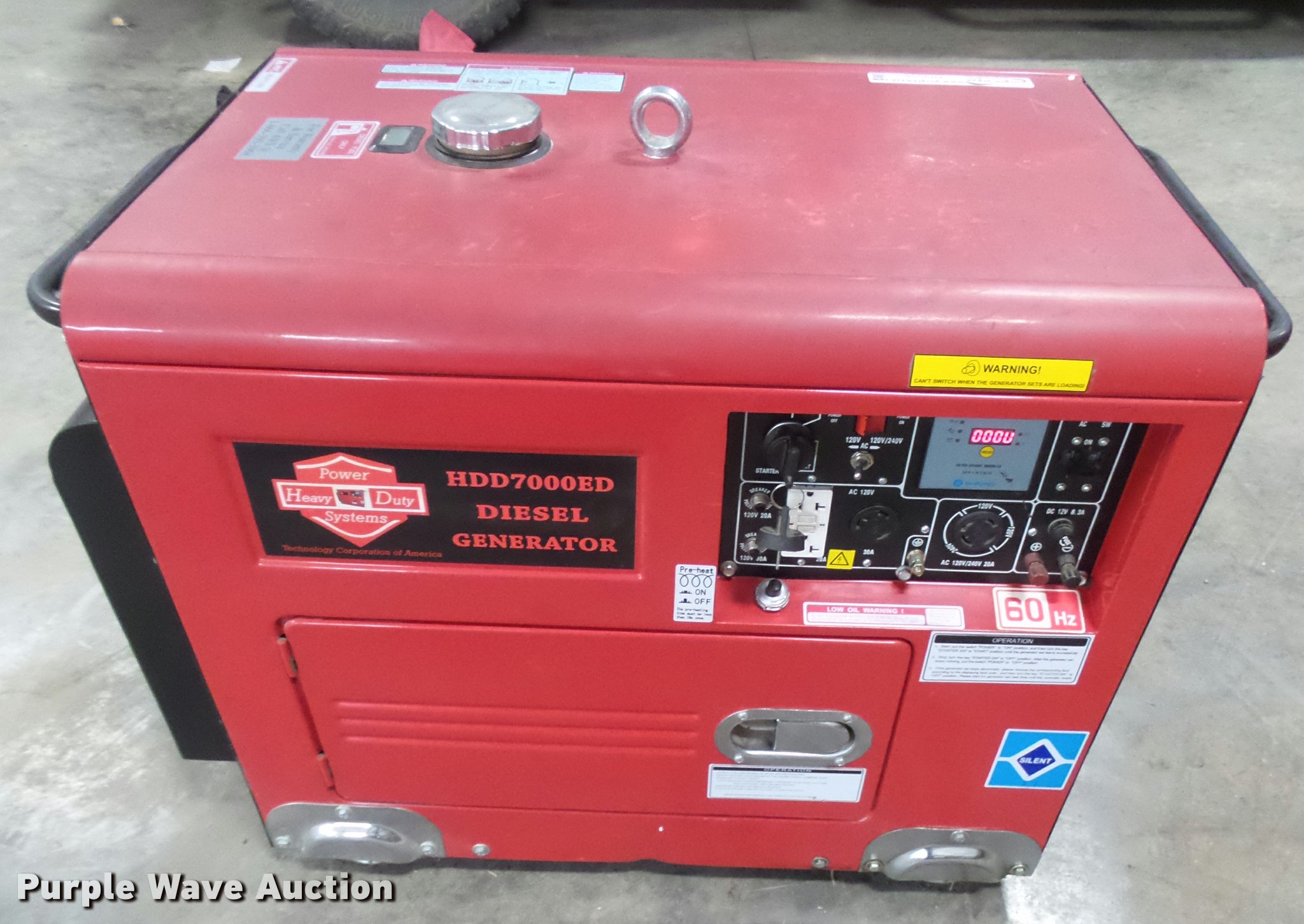 Power Systems HDD7000ED generator in Sublette, KS Item DI9556 sold