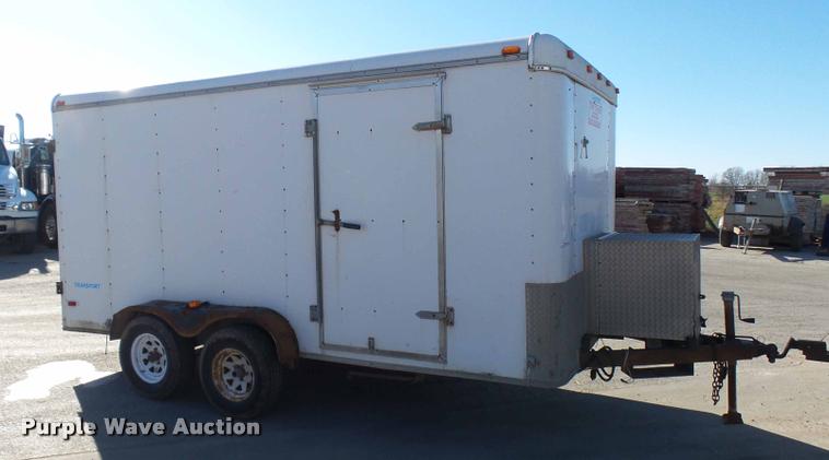 image for item AV9777 2001 Haulmark TS7X14DT2 enclosed cargo trailer