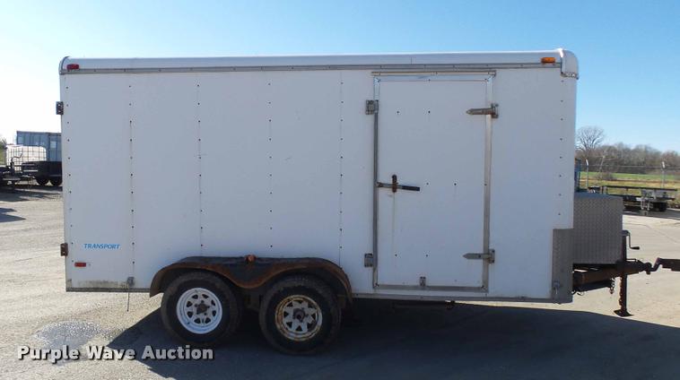 image for item AV9777 2001 Haulmark TS7X14DT2 enclosed cargo trailer