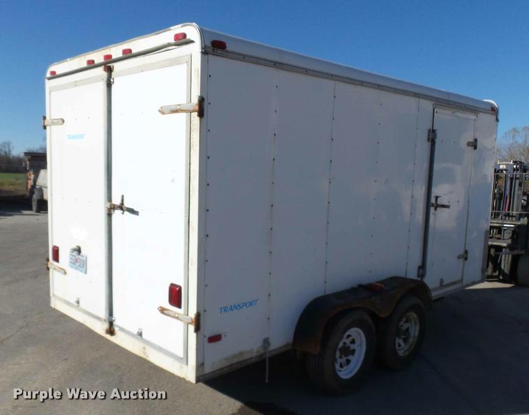 image for item AV9777 2001 Haulmark TS7X14DT2 enclosed cargo trailer