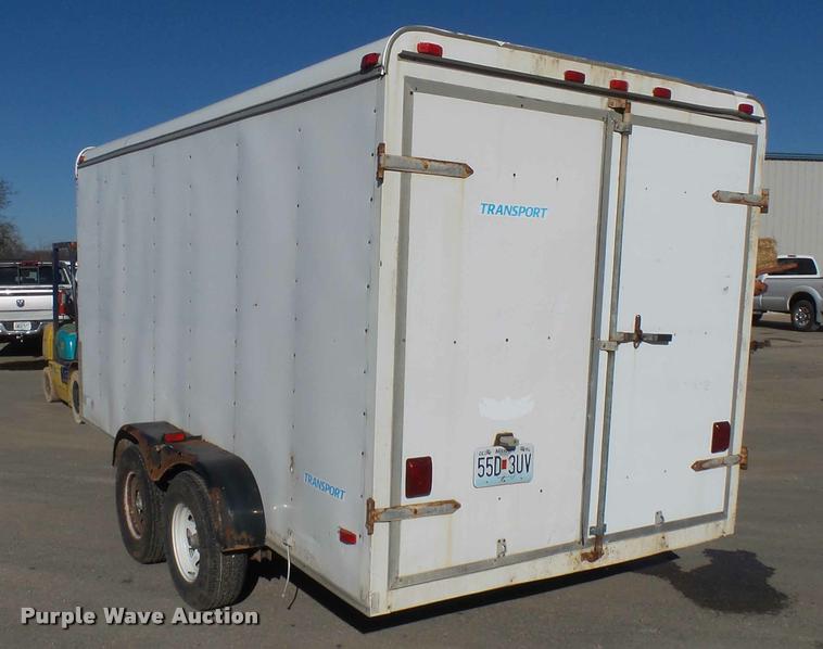 image for item AV9777 2001 Haulmark TS7X14DT2 enclosed cargo trailer