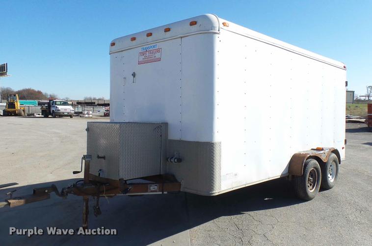 image for item AV9777 2001 Haulmark TS7X14DT2 enclosed cargo trailer