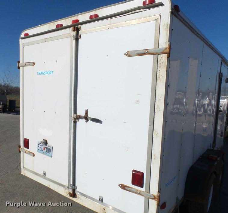 image for item AV9777 2001 Haulmark TS7X14DT2 enclosed cargo trailer