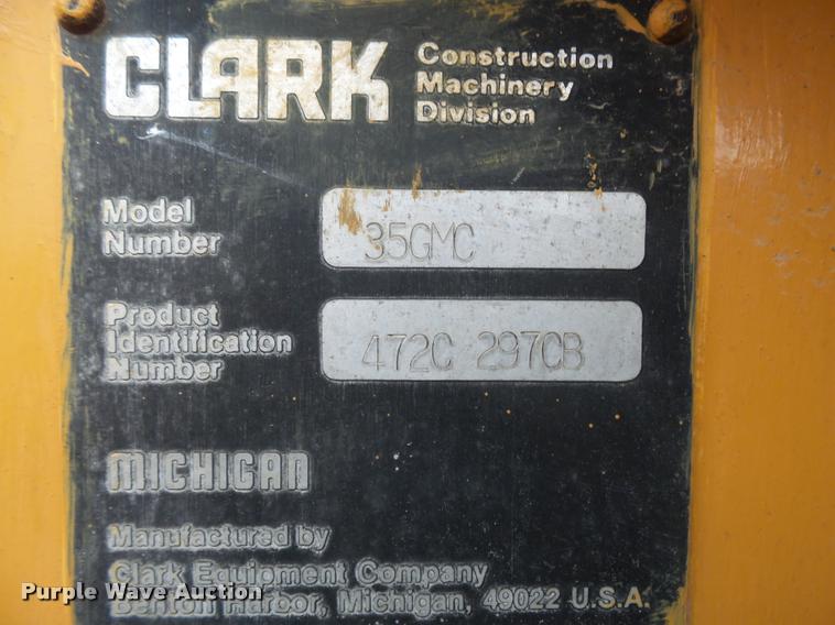 image for item DA2500 1973 Clark 35GMC wheel loader