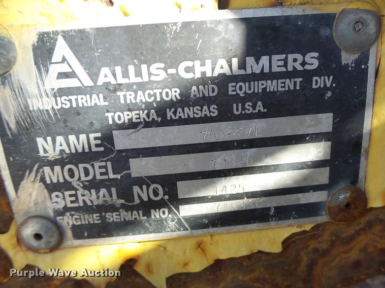 image for item DA9294 Allis Chalmers 700-D rough terrain forklift