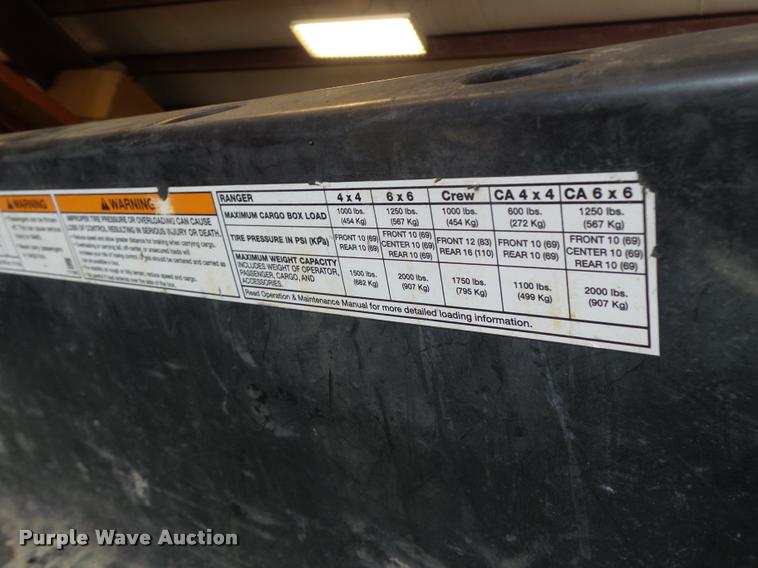 image for item DA9298 2012 Polaris Ranger XP utility vehicle