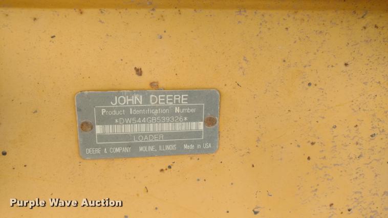 image for item DB0806 1993 John Deere 544G wheel loader