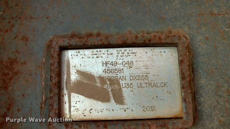 image for item DB0808 2012 Doosan DX255LC excavator
