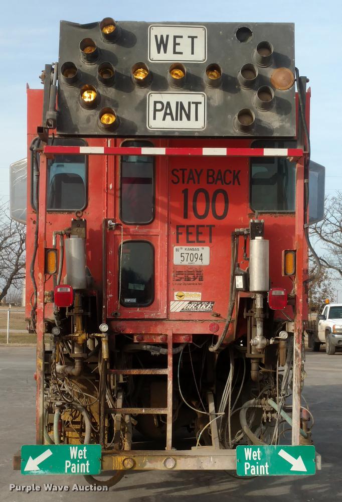 image for item DB0817 1989 Ford CT8000 paint striping truck