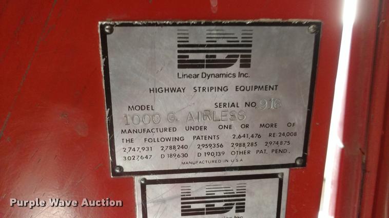 image for item DB0817 1989 Ford CT8000 paint striping truck