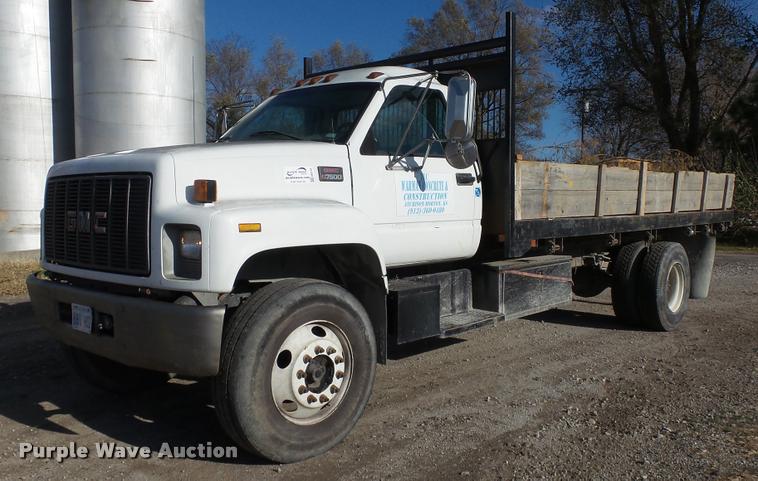 image for item DB2753 2001 GMC C7500 dump flatbed truck