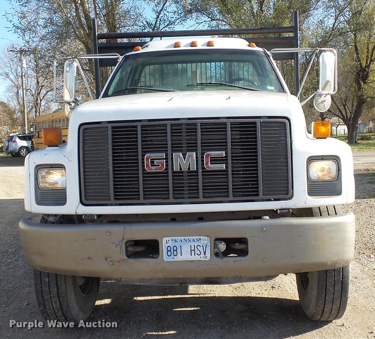 image for item DB2753 2001 GMC C7500 dump flatbed truck