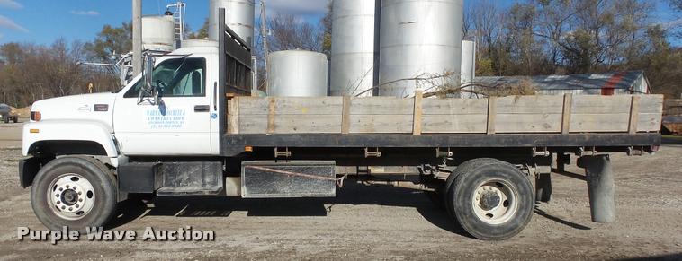 image for item DB2753 2001 GMC C7500 dump flatbed truck