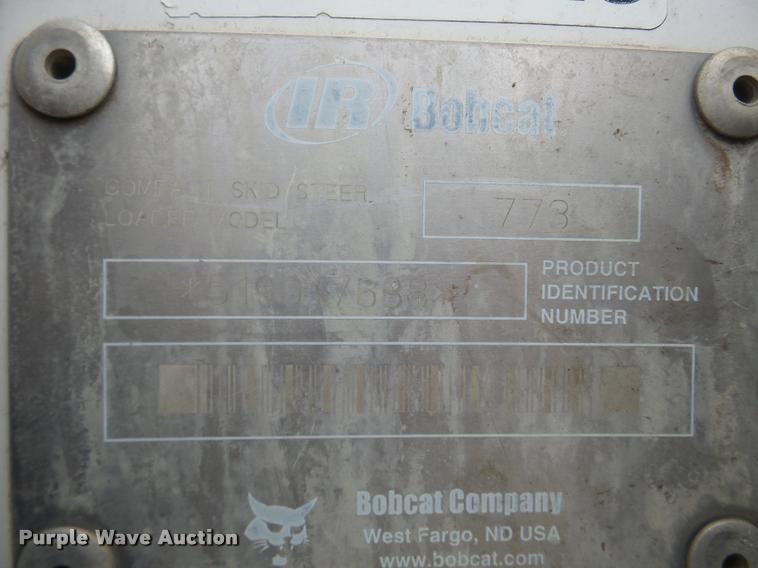 image for item DB5394 2001 Bobcat 773 Turbo skid steer