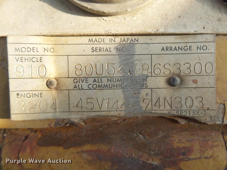 image for item K1001 Caterpillar 910 wheel loader