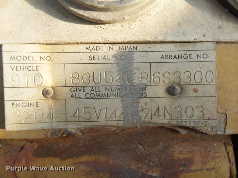 image for item K1001 Caterpillar 910 wheel loader