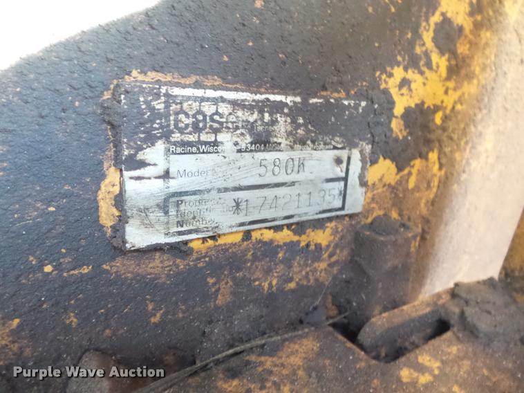 image for item K3410 1987 Case 580K backhoe