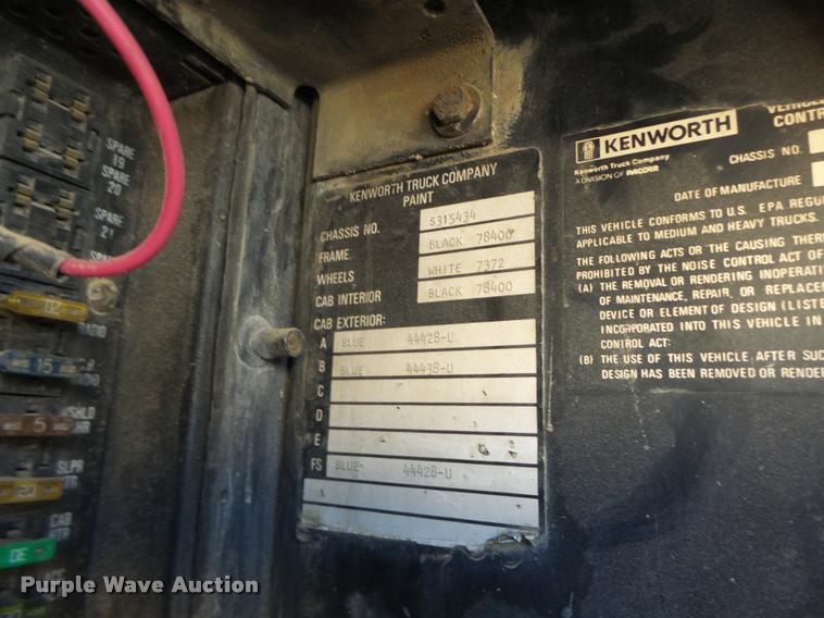 image for item K5581 1984 Kenworth dump truck