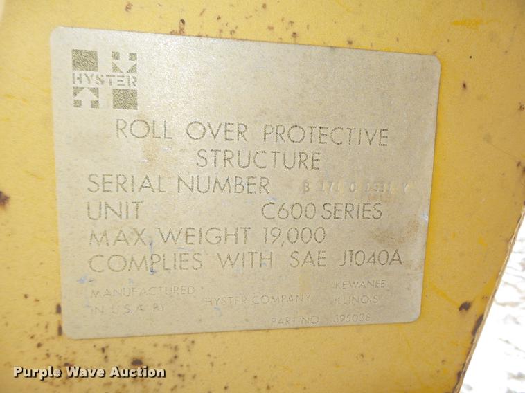 image for item L4210 2001 Hyster 612 single drum roller