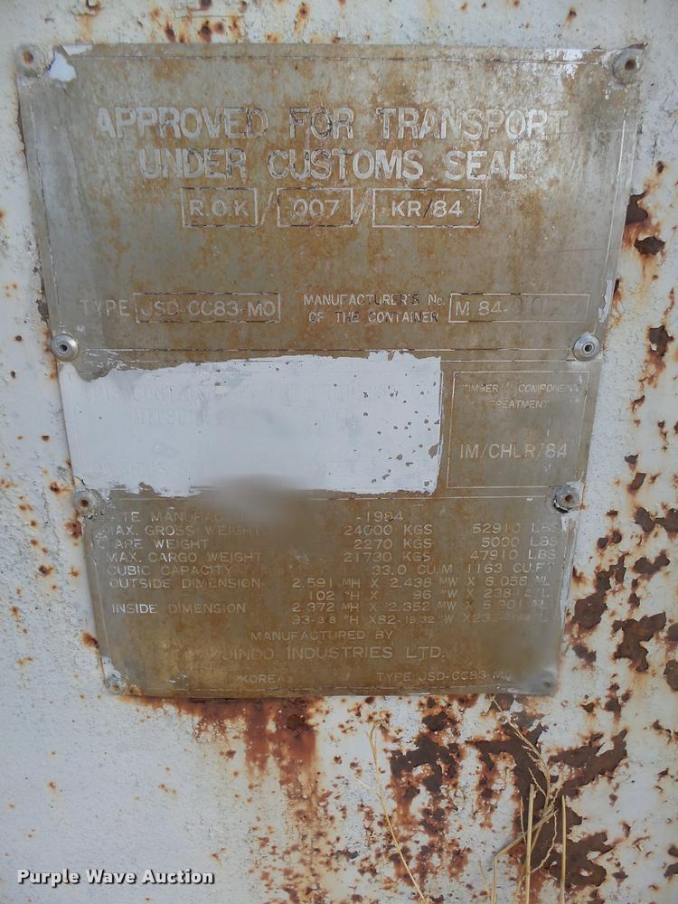 image for item L4217 1984 Jindo storage container