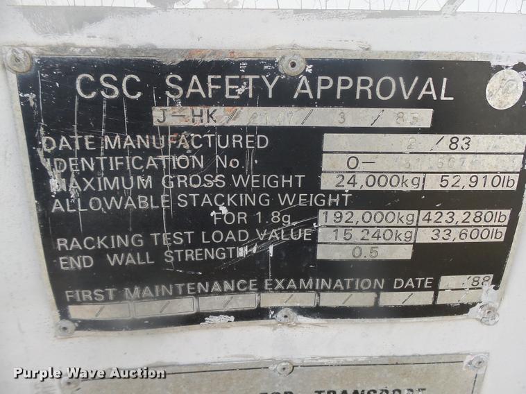 image for item L4218 1983 Tokyu Car Corp. storage container