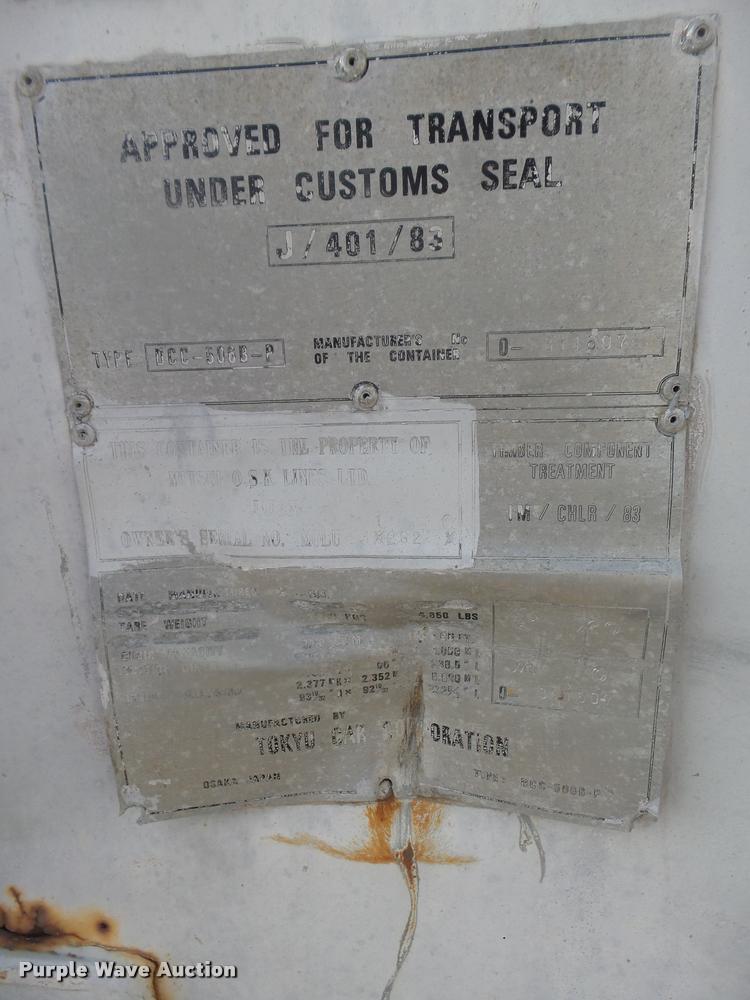 image for item L4218 1983 Tokyu Car Corp. storage container