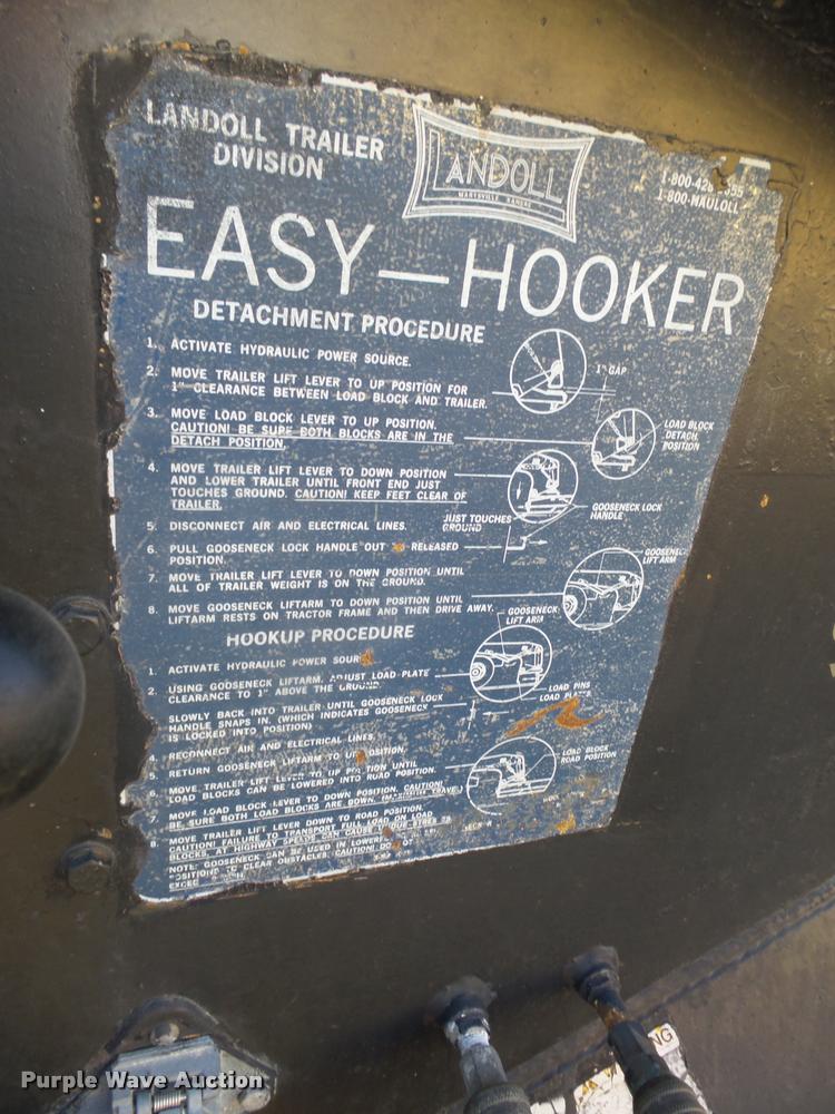 image for item L4226 1993 Landoll Easy-Hooker lowboy equipment trailer