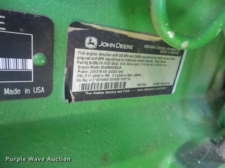 image for item BZ9247 2008 John Deere 9770 STS combine