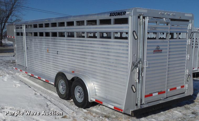 image for item BZ9975 2013 Exiss Sooner SR-624 livestock trailer
