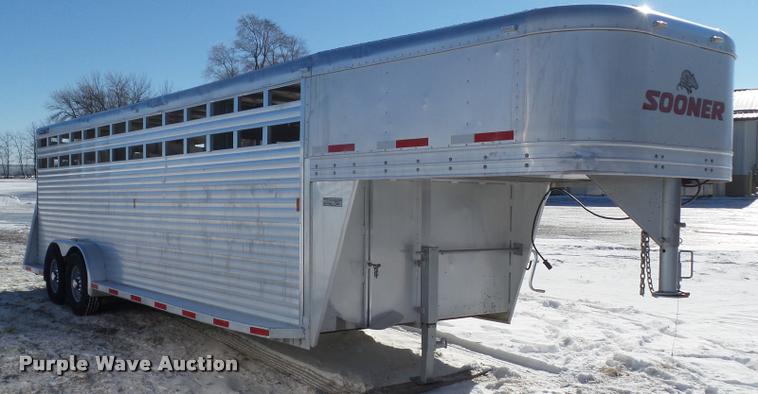 image for item BZ9975 2013 Exiss Sooner SR-624 livestock trailer