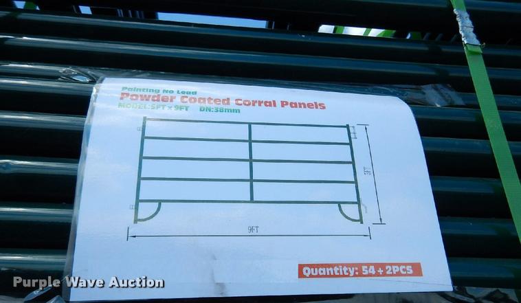 image for item F1887 (56) five bar corral panels