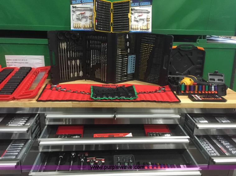 image for item F1902 15 drawer stainless steel work station with tools