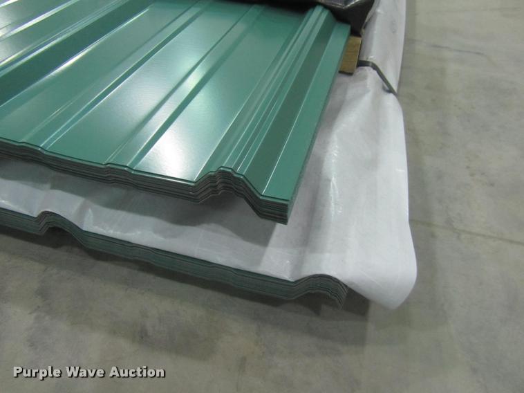 image for item F1934 (60) sheets of metal siding/roofing