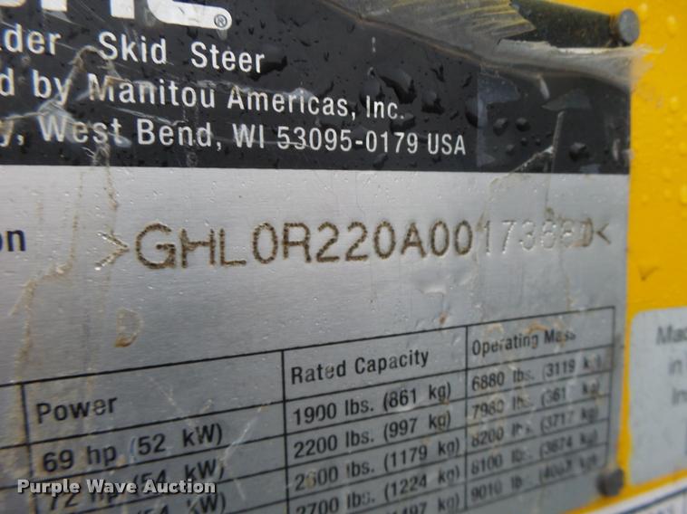 image for item K5507 2014 Gehl R220 skid steer
