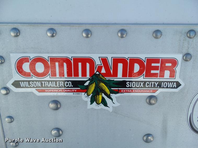 image for item BZ9974 2007 Wilson DWH-5010 double hopper grain trailer