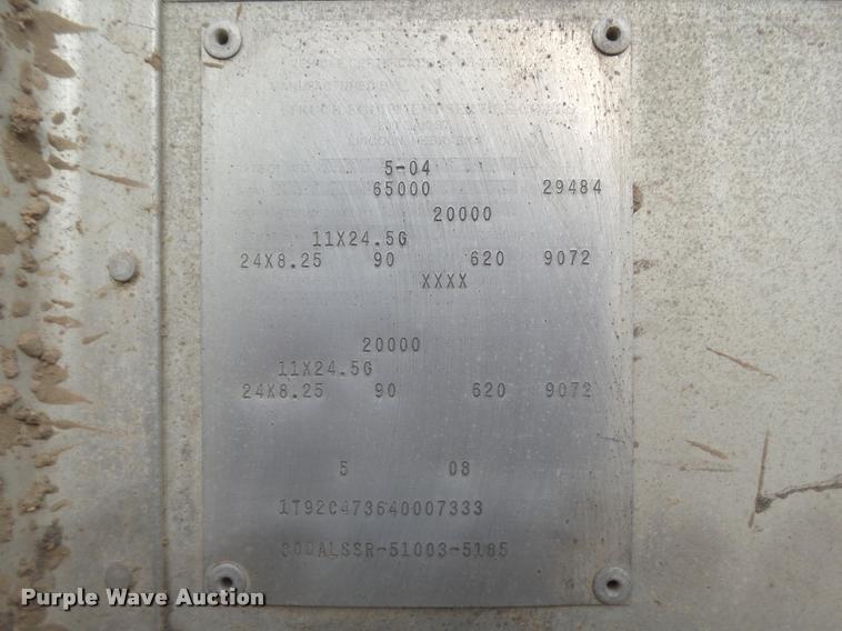 image for item DB1789 2004 Corn Husker 800ALSSR double hopper grain trailer