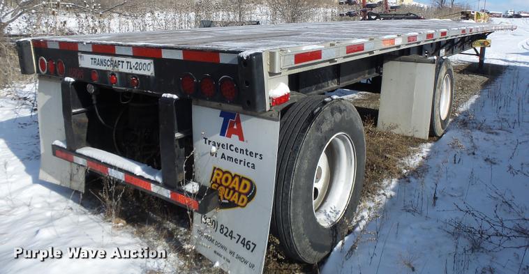 image for item K5506 2003 Transcraft TL-2000-W flatbed trailer