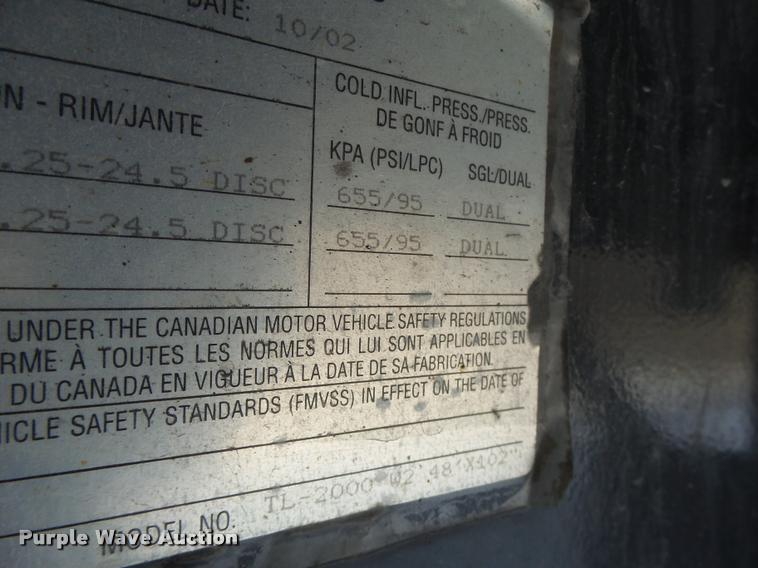 image for item K5506 2003 Transcraft TL-2000-W flatbed trailer