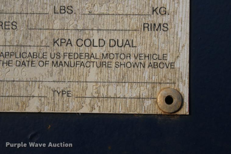 image for item L4944 2006 CPS TSD-39 end dump trailer