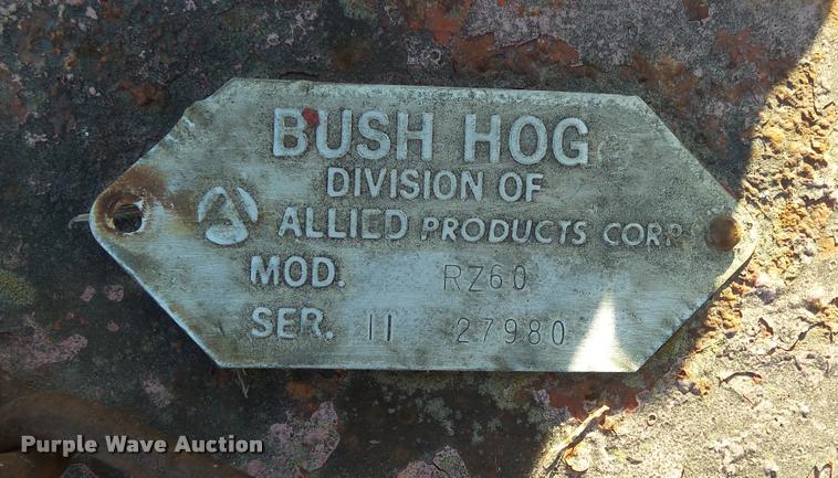 image for item BU9189 Bush Hog RZ60 rotary mower
