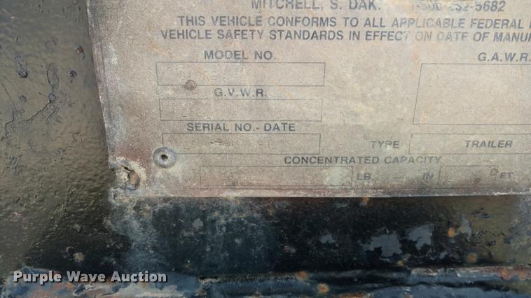 image for item BU9890 1992 Trail-Eze equipment trailer