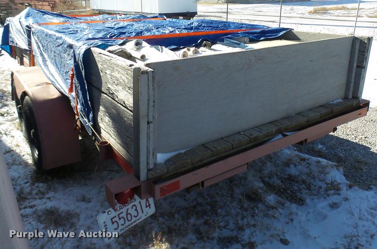 image for item DA5208 1994 Shop built utility trailer