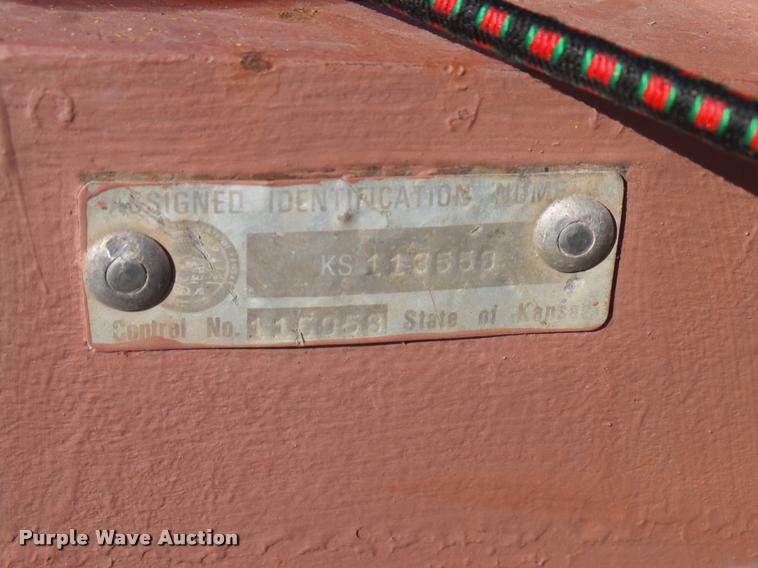 image for item DA5208 1994 Shop built utility trailer