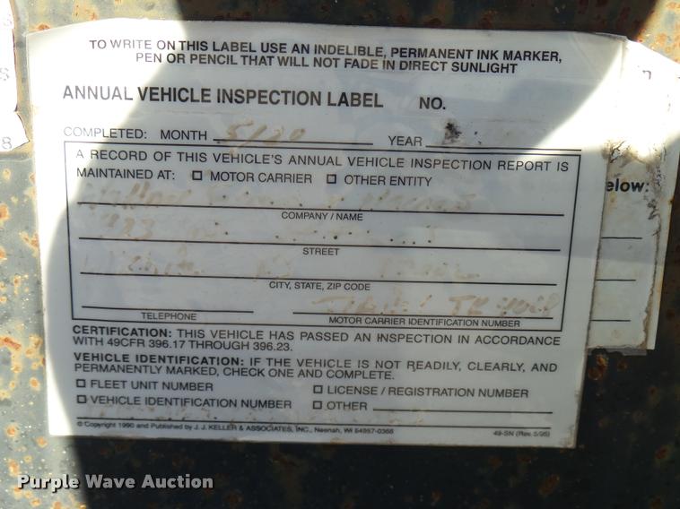 image for item DA5215 1999 Trail King TK401P-2600 equipment trailer